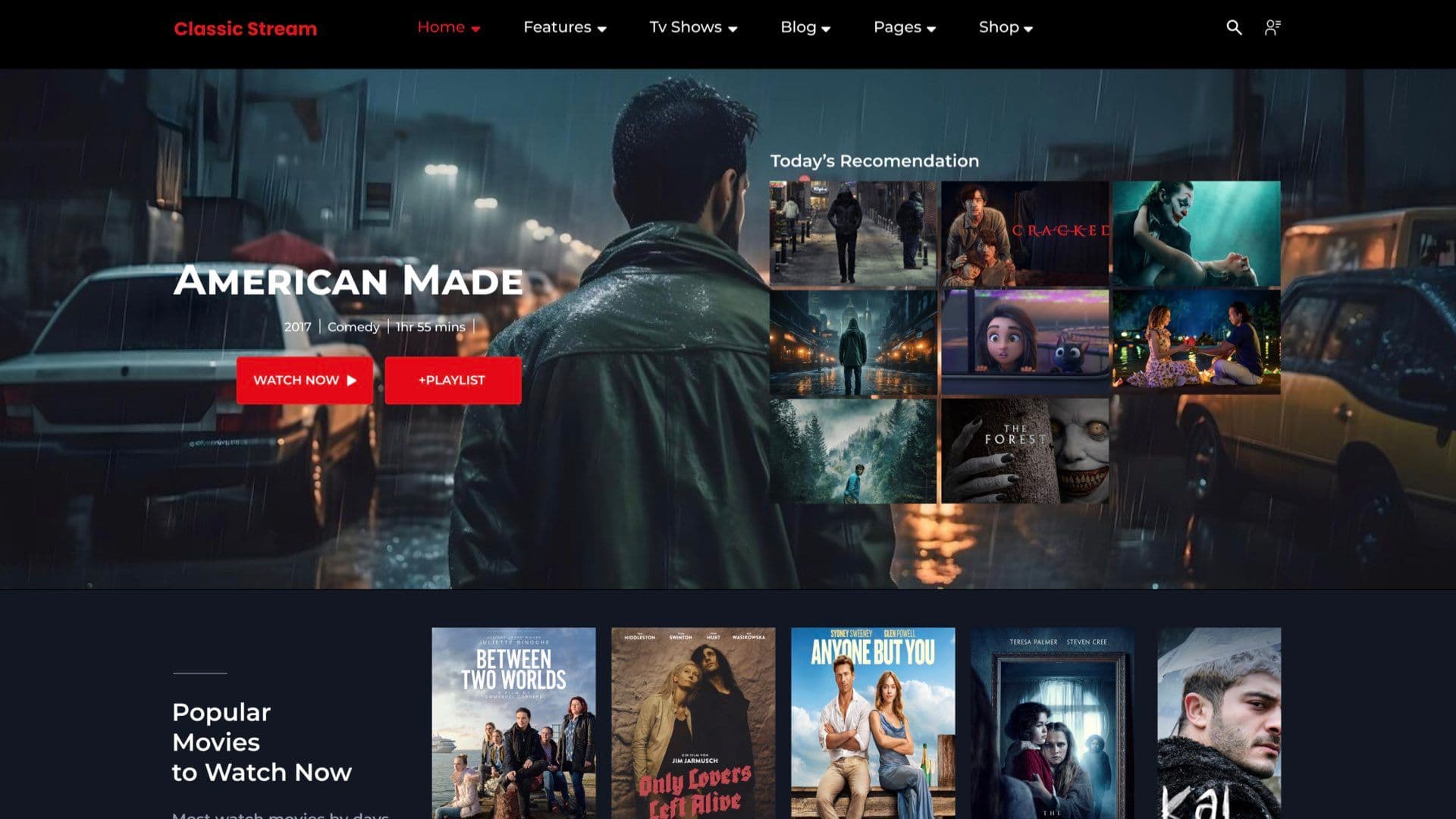 Classic Stream: OTT Platform with Subscriptions & Smart Filters